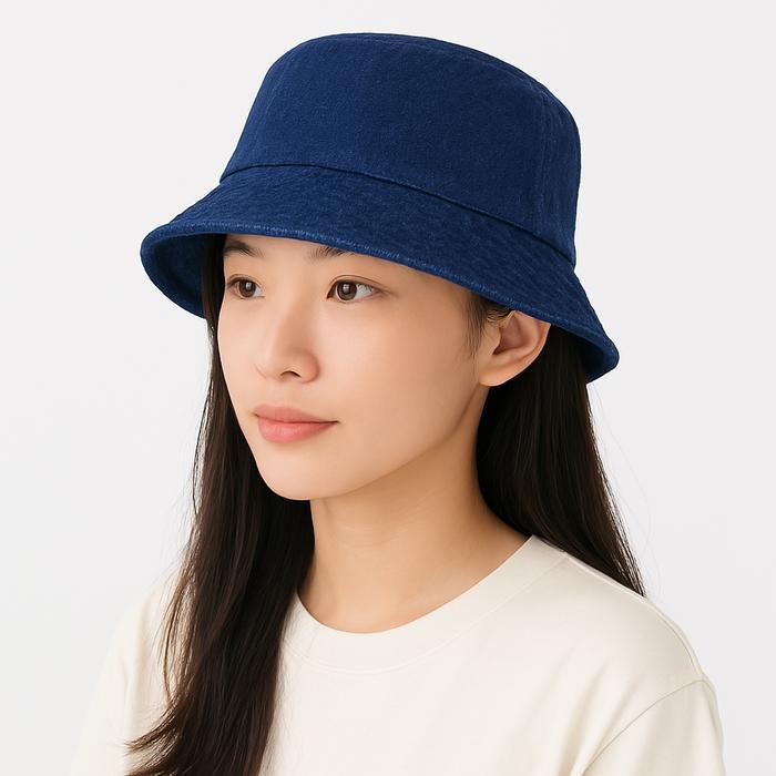 Topi Pria Wanita model Bucket Jeans Polos