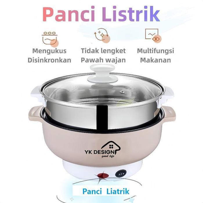 Philips - Panci Listrik Multifungsi Anti Lengket Lapis Keramik Free Kukusan/Steamer Plastik