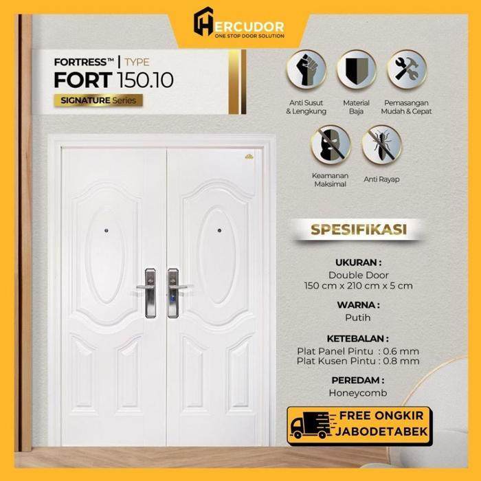 FORTRESS SIGNATURE DD - Pintu Baja Fortress DOUBLE 150x210 - Pintu Double Pintu Utama Premium - 150.