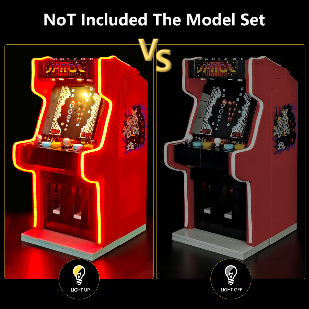 LYBMTWF LED Lighting Kit Compatible with Lego 40805 Mini Arcade Machine game console (NOT Include