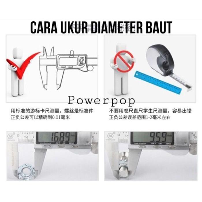 "New" M10 Baut Knop Star / Baut Bintang M10 Best Quality / Baut Kuping