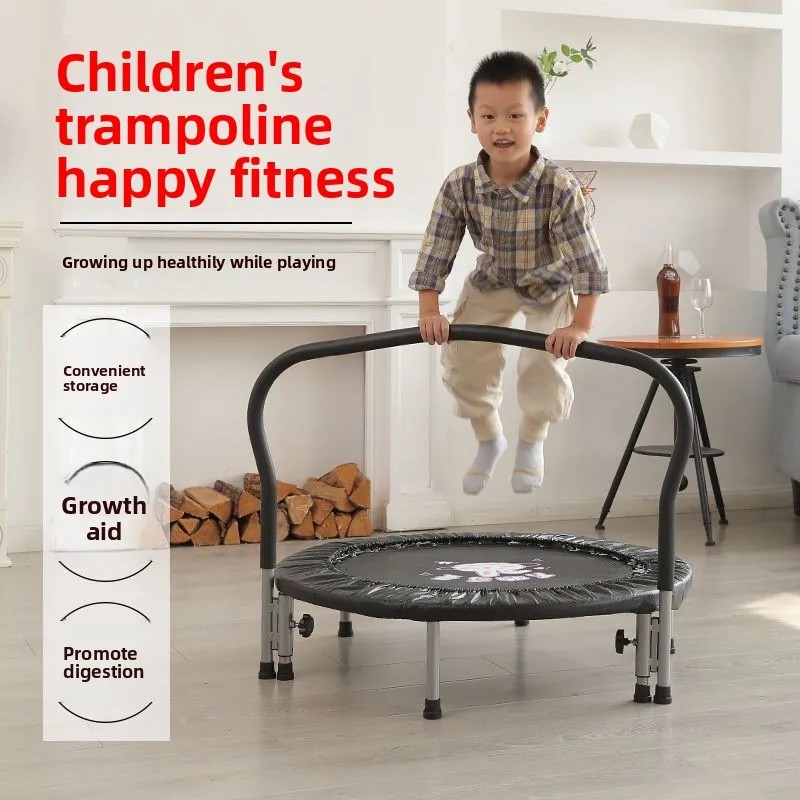 2025 Trampoline Household Children's Indoor Children's Fitness Trampoline Foldable Trampoline Bounce