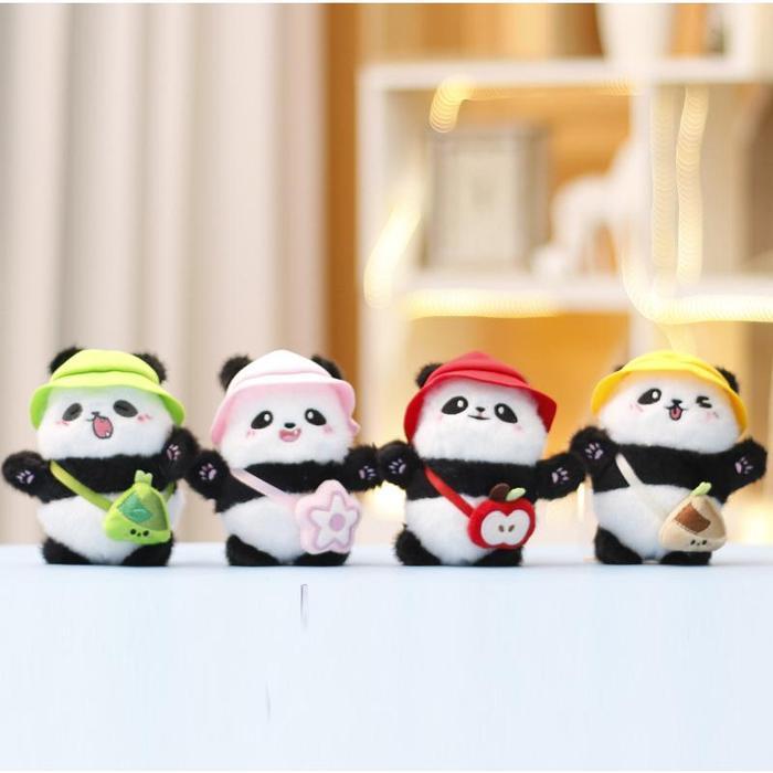 CodGantungan Kunci Panda Mewah Boneka Lucu Hadiah Unik Tas Sekolah Wanita/Gantungan Tas Lucu
