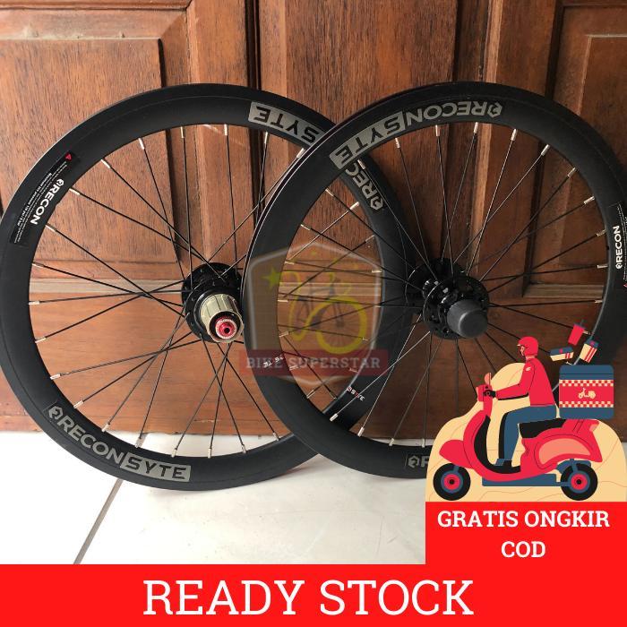 Wheelset Velg Sepeda Lipat 20 406 Syte Recon 6 Bearing Suara Tawon