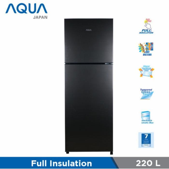 KULKAS AQUA JAPAN 2 PINTU AQRD 265 - KHUSUS BINJAI