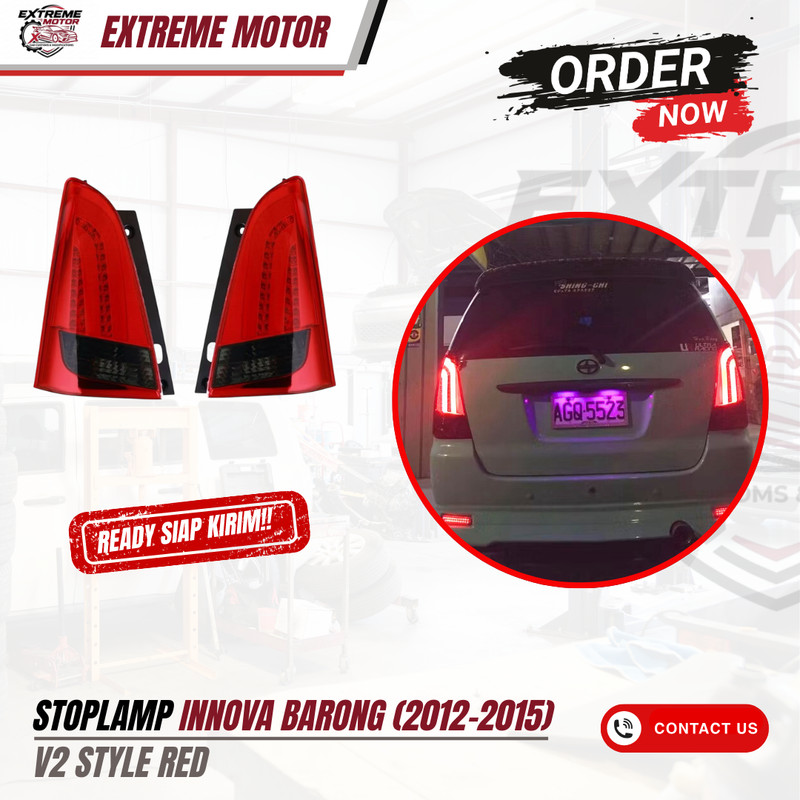 Yz Stop Lamp Lampu Belakang Toyota Innova 2005-2015 Led Bar - EXTREME VARIASI