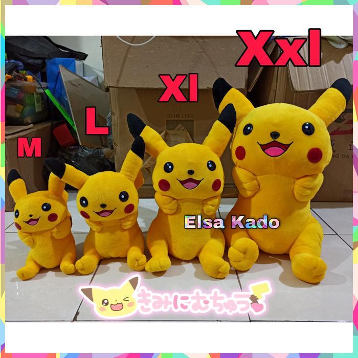 Mainan Boneka Pikachu Yelvo Material Pokemon Go Figure Promo 0326