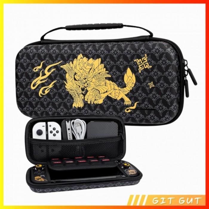 Nintendo Switch Monster Hunter Rise Travel Case Bag Tas Pouch Storage