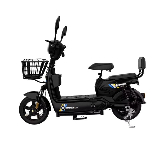 Sepeda listrik dewasa / sepeda listrik murah /sepeda motor listrik kapasitas angkut 200kg - Hitam