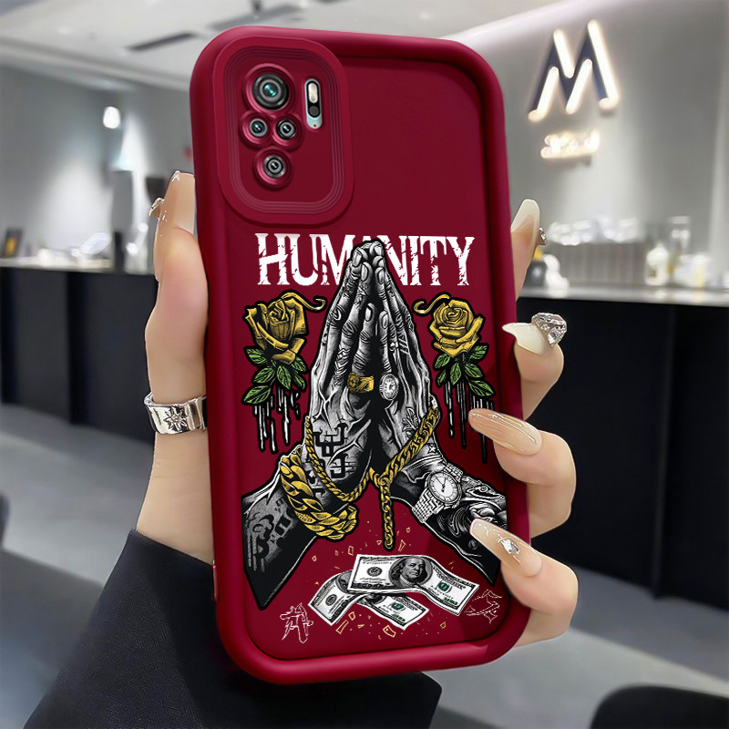 Casing Hp untuk Xiaomi Redmi Note 10 Note 10s Note 10 Pro Max POCO M5s Case Tangan yang berdoa Kasin