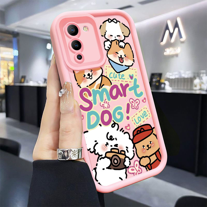Casing Hp untuk Infinix Note 12 G96 Note 12 Turbo G96 Case Kamera anak anjing Kasing silikon Cesing 
