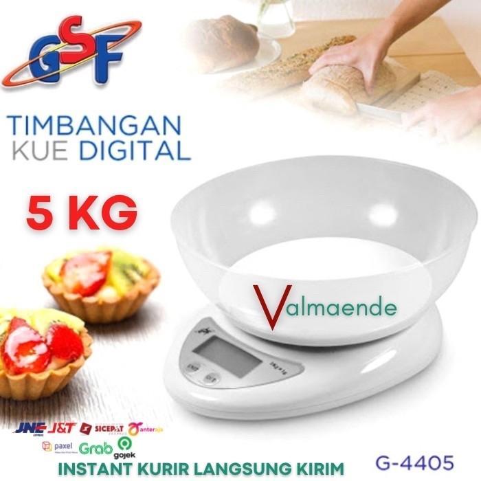 Timbangan Kue Digital 5kg Mangkok Timbangan Dapur Manual 2kg Kue GSF
