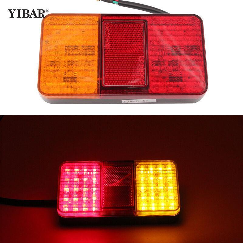 12V 2W 10LED Tahan Air Mobil Truk Led Lampu Belakang Peringatan Lampu Belakang Lampu untuk Karavan T