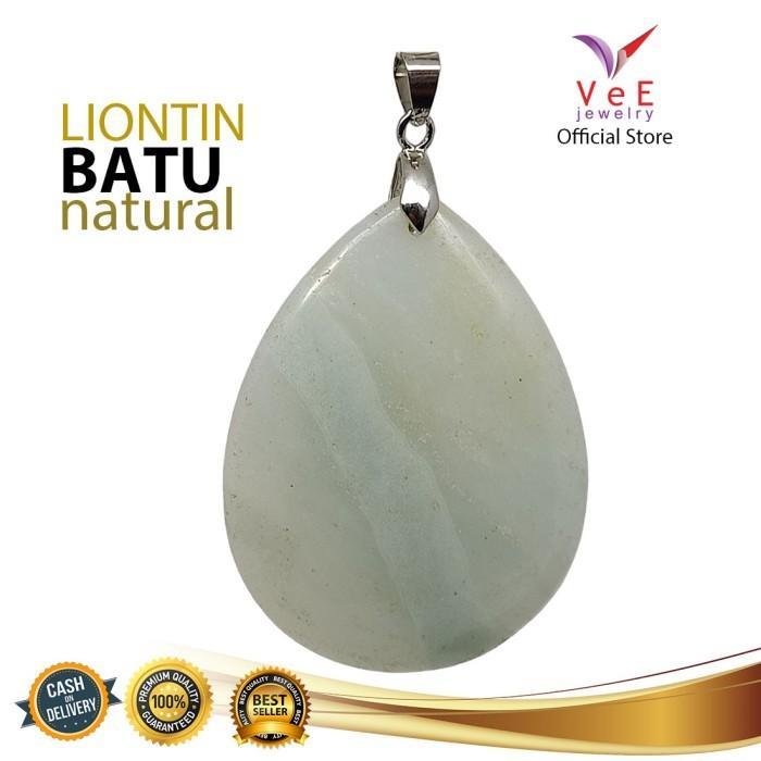 TERMURAH Liontin Batu Giok Asli Cina Tetes Putih - VeE Liontin Terapi Kesehatan