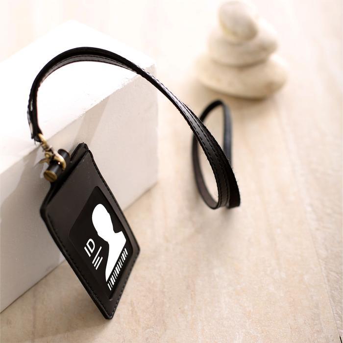 Card Temboro Holder Temboro Id Card Kalung Holder Name Tag Kulit Souvenir plastik tali Foto