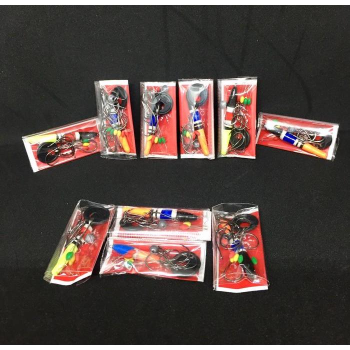 Set Kail Lengkap Sahabat Fishing - 1 Bungkus Kail, 1 Stopper, 1 Pelampung, 1 Timah - Alat Pancing
