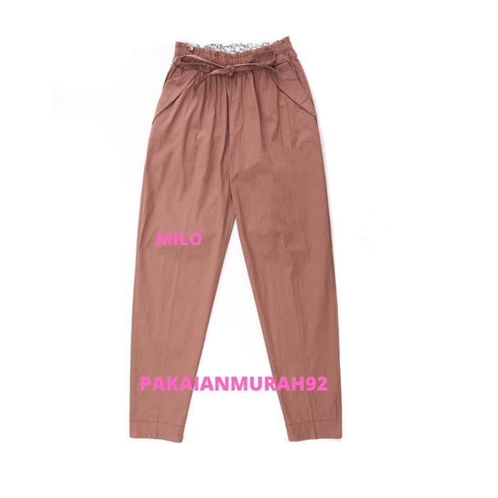 Kirana Pants Celana Big Size Wanita Baggy Pants Warna Milo Murah