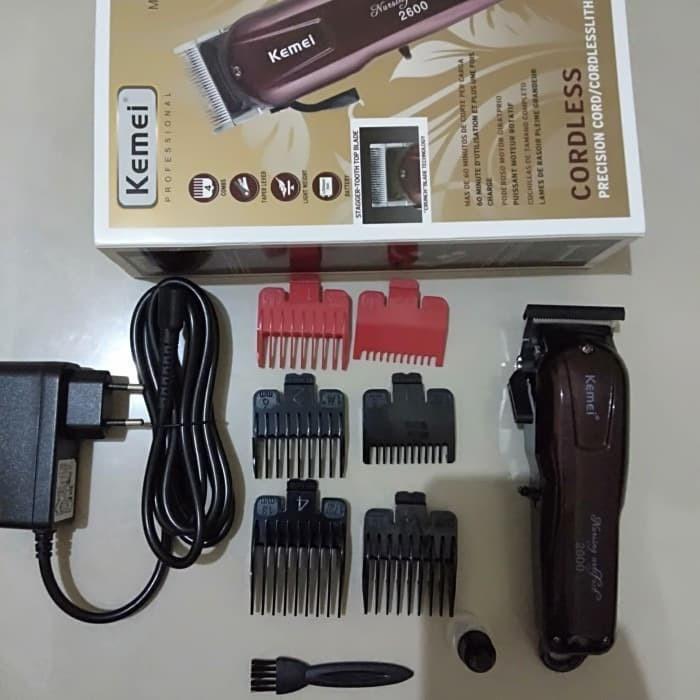 KEMEI 2600 Alat Cukur Listrik Kemei 2600 Cordless KM-2600 Rechargeable Hair Clipper Mesin Rambut KM