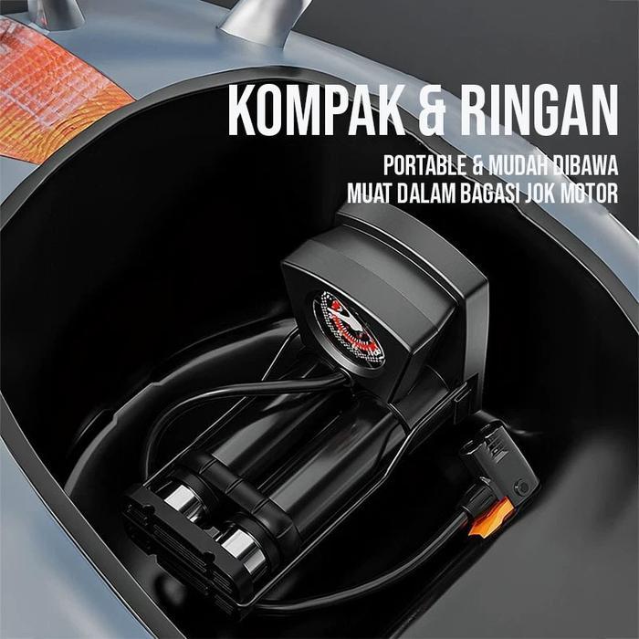 "New" Life tool/160psi Pompa/pompa ban motor injak/ pompa ban motor/pompa sepeda dan motor/Portable
