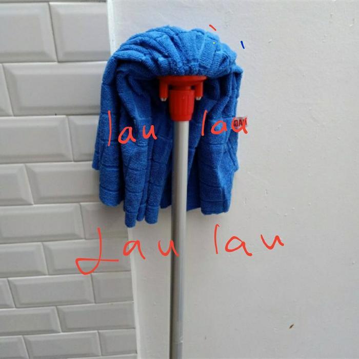 Pel Lantai Kain Microfiber Nagata 5830 MF + Gagang Alat Pel Pembersih