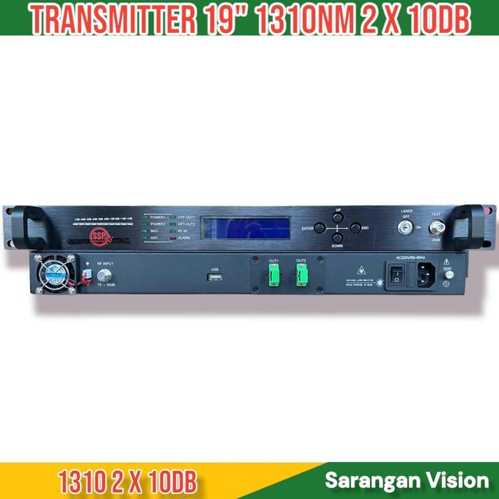 catv Transmiter 19" 1310nm RF to Optical TV Kabel
