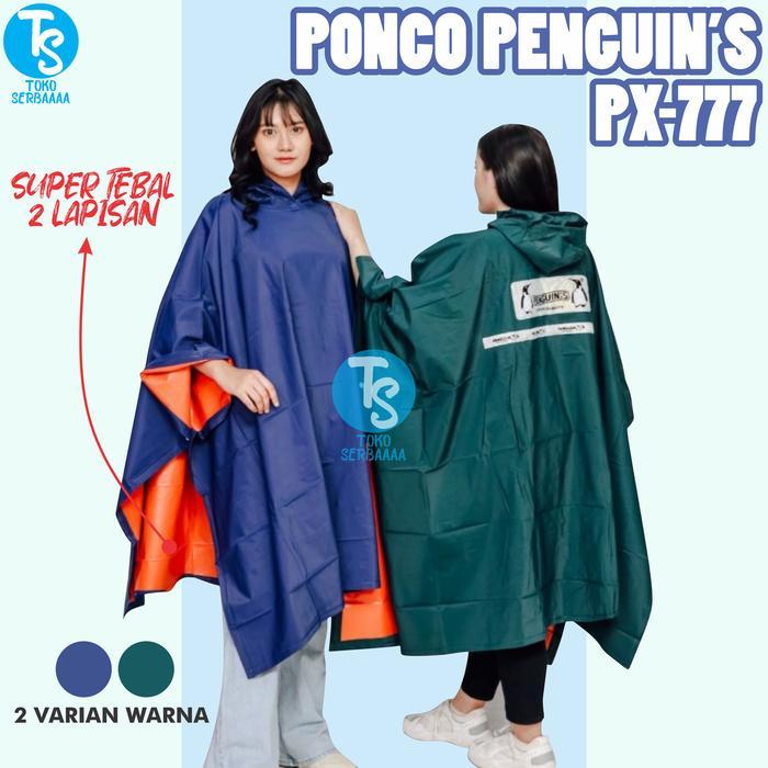 Jas Hujan Mantel Raincoat Ponco Batman Kelelawar Pria Wanita Penguin'S