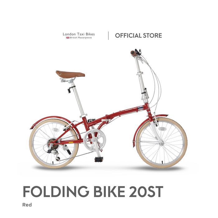 SEPEDA LIPAT LONDON TAXI FOLDING BIKE 206S - RED