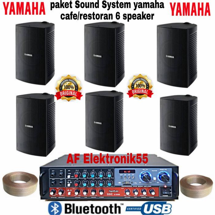 Paket Sound System Yamaha Cafe Atau Restoran 6 Unit Speaker