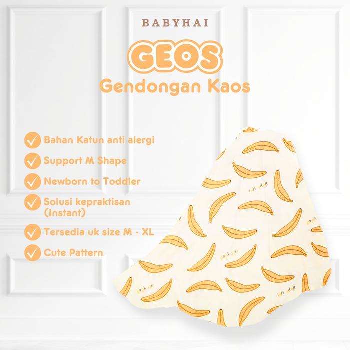 BABY HAI Geos - Gendongan Kaos 2 Lapis Anti Ribet