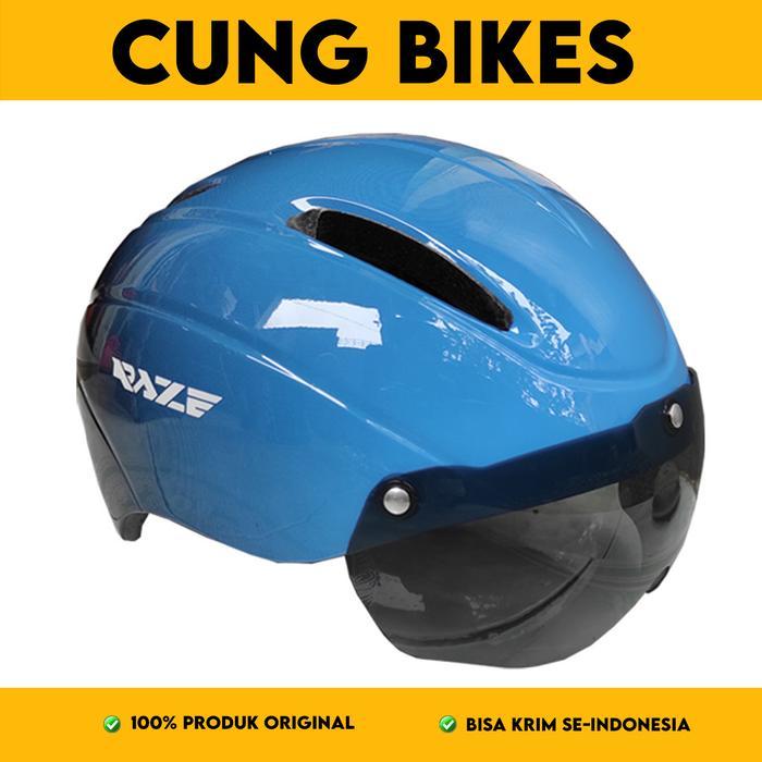 Helm Sepeda Raze R18 Lipat Mtb Roadbike Dengan Kacamata Magnetic