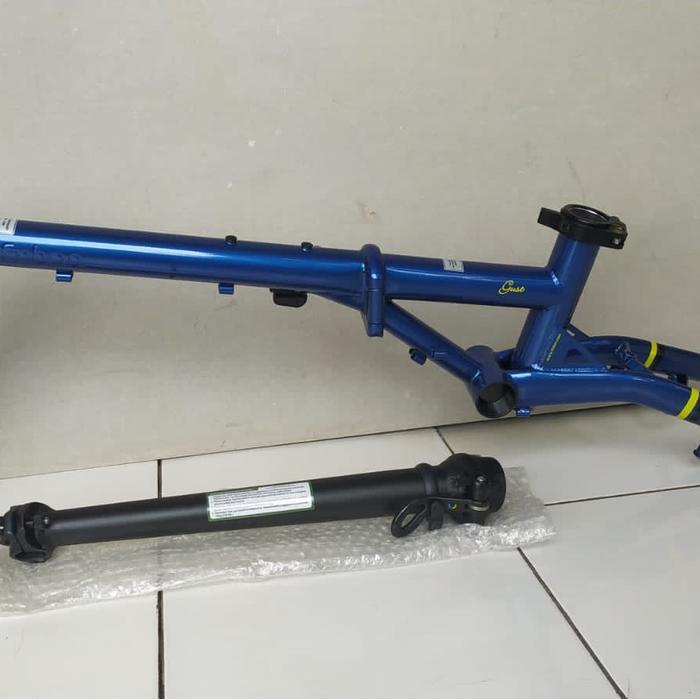 Frame Sepeda Fnhon Gust Blue Saphire Tanpa Handlepost U Or V Brake