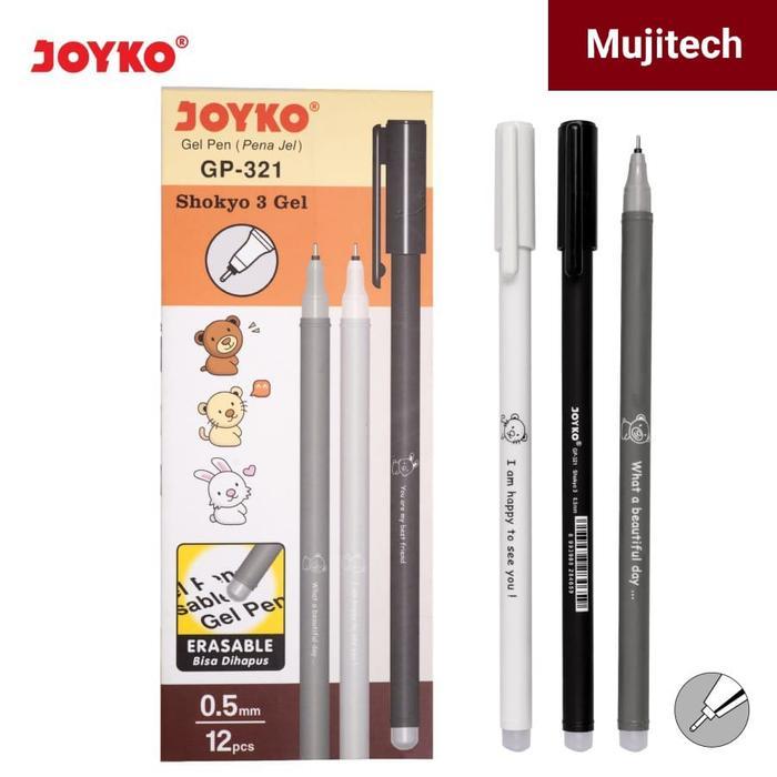 GEL PEN GP 321 SHOKYO BOLPEN BISA DIHAPUS ERASABLE JOYKO BOLPEN