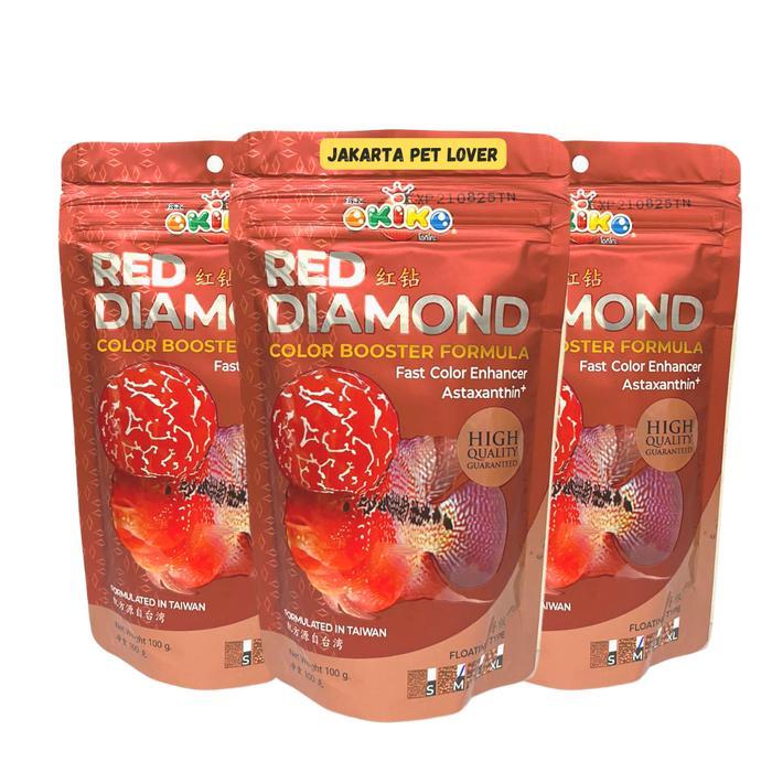 (COD) Okiko Red Diamond Pelet Ikan Louhan 100gr