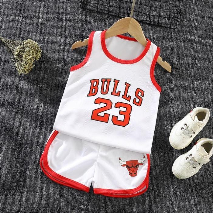 ORIGINAL Setelan Singlet Kaos Sporty Seragam Jersey Basket Anak CA2103 READY STOCK