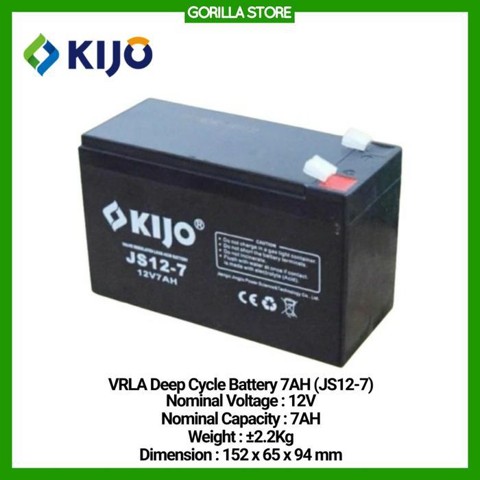 Baterai Aki Vrla Kijo 12V 7Ah
