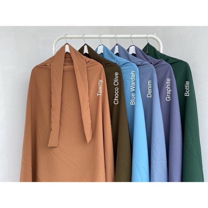 French Khimar Jumbo 2In1 Hijab Niqab Syar'I Cadar Wolfis Terpercaya