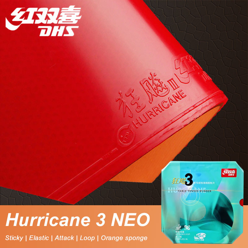 DHS Hurricane 3 NEO 37 Degrees soft HURRICANE 3 Table Tennis Rubber Hurricane-3 Pips-in Ping Pong Sp