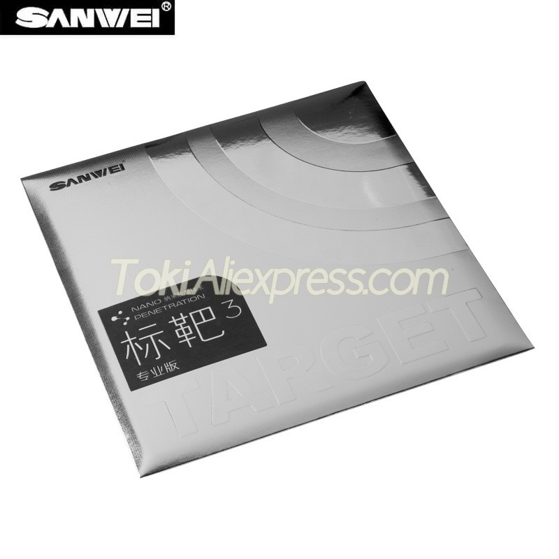 Original SANWEI TARGET PRO 3 Table Tennis Rubber Nano Penetration Sticky Offensive TARGET 3 Ping Pon