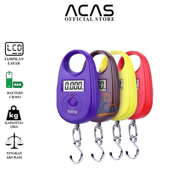 ACAS WH-A11 Weiheng WH-A11 25kg / 10gram Timbangan Gantung Digital Mini Portabel Elektronik Pocket