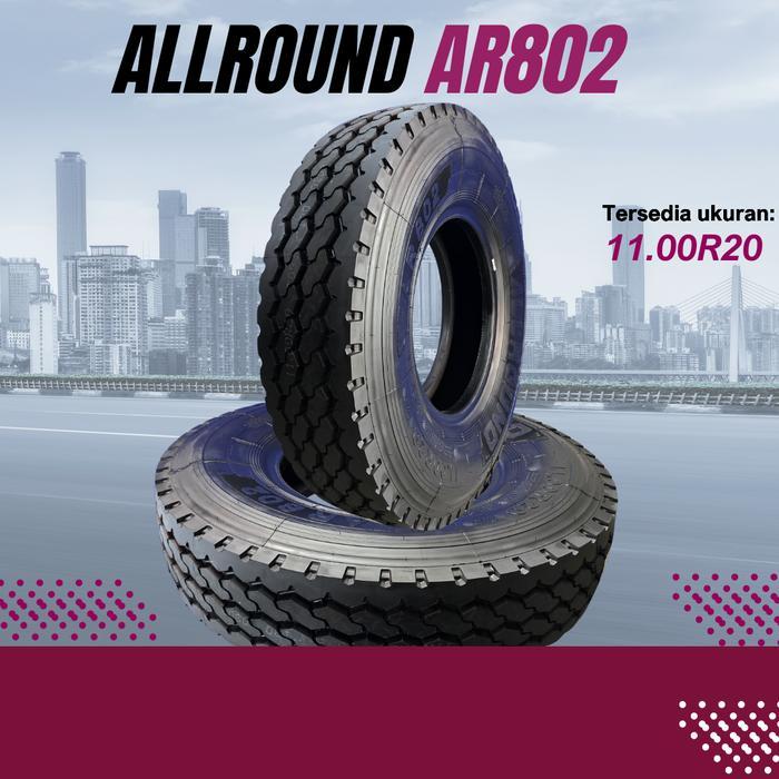 BERLIAN BAN ALLROUND Ban Truck 11.00R20 AR802 18PR ban truk