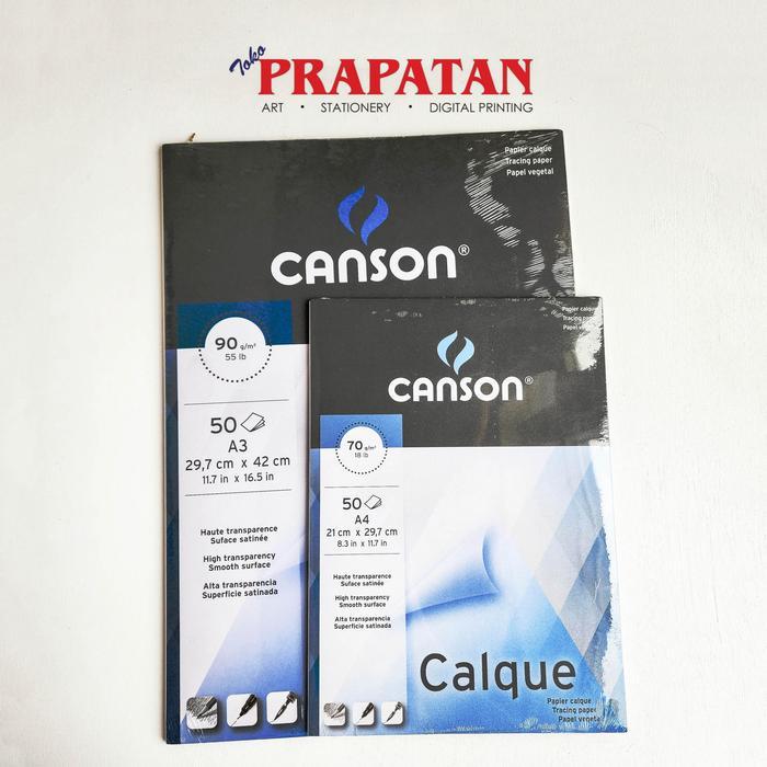 Canson Calque Pad Tracing Paper Satin Finish A4/A3 Kalkir