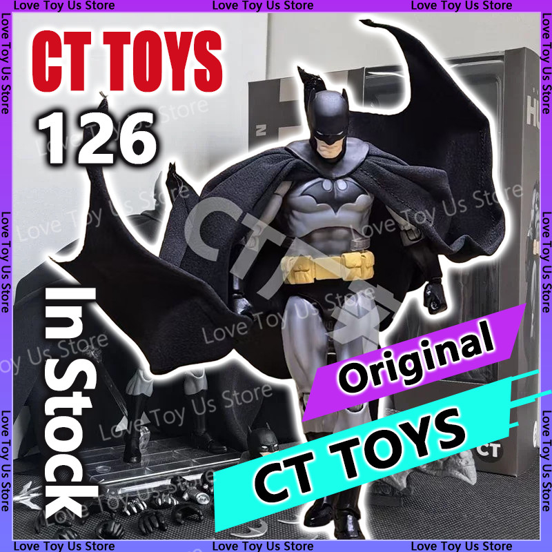 Original Ct Toys Batman Figure Batman Mafex 126 Dc Justice Hush Figurine The Dark Knight Collection