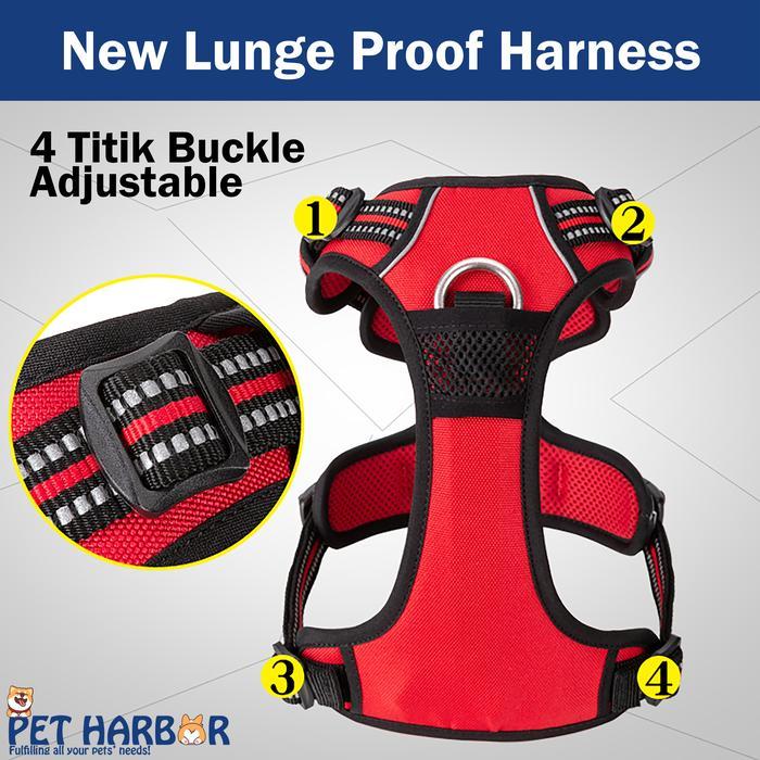TRUELOVE NO-PULL DOG HARNESS HARNESS ANJING ROMPI ANJING REFLECTIVE HARNESS HARNESS ANJING BESAR