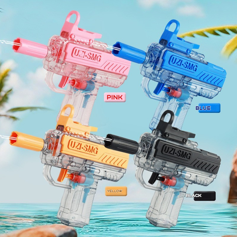 Summer Uzi Water Gun Non Electric Pistol High-Pressure Full Automatic Shooting Water Beach Toy Gun