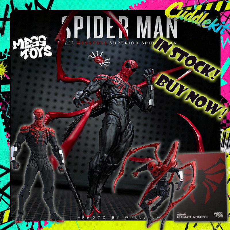  2025 MessToys Superior Spiderman Action Figure MessToys Ultimate Spider Man Action Figure