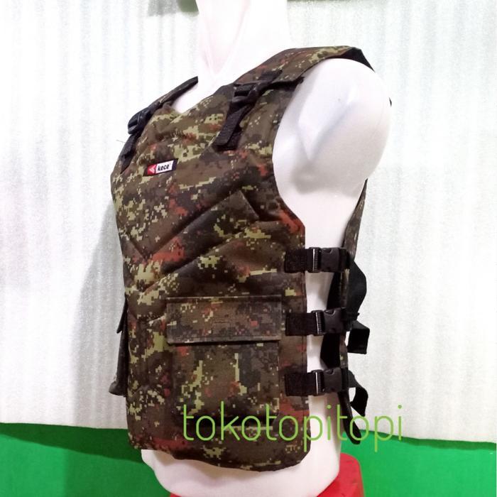 Rompi Pria Motor Loreng Elegan Rompi Motor Anti Angin Body Protector Terpercaya