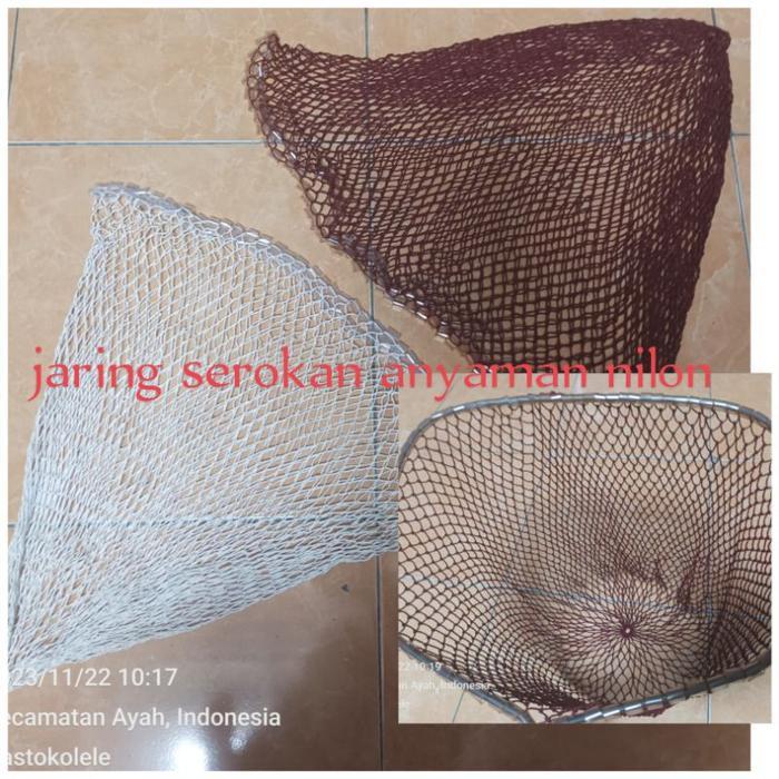 SIAPKIRIM Jaring Bahan Serokan Ikan Besar Anyaman Benang Nilon READY STOCK