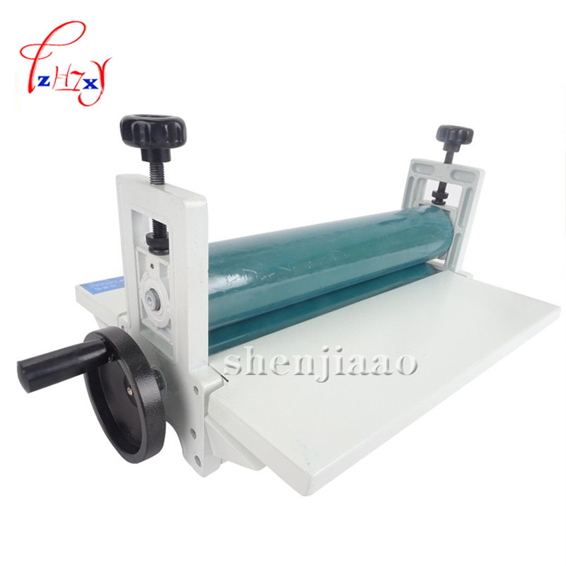 BEST NEW 14" 350mm Manual roll laminating machines Photo Vinyl Protect Rubber Cold Laminator 1pc
