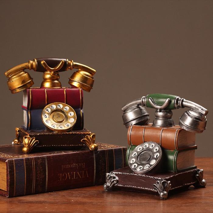Retro Style Telephone Home Decoration Hiasan Rumah Telephone Dering Pajangan Telephone Jadul