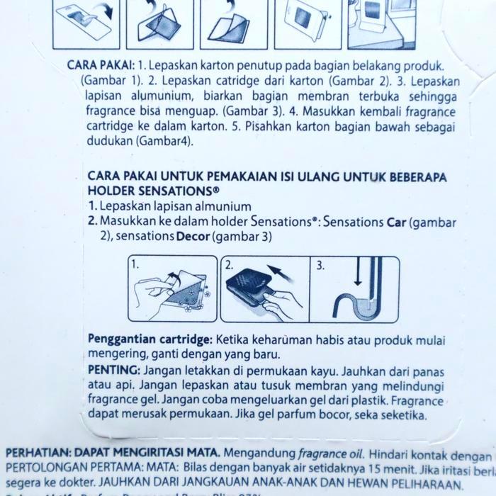 "New" PARFUM MOBIL GLADE SENSATIONS AQUA REFILL - PEWANGI MOBIL GLADE